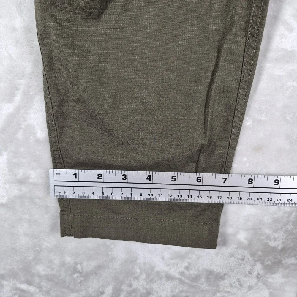 Vuori V412 Ripstop Climber Pants Men's XL Green Drawstring Pocket Hiking Outdoor